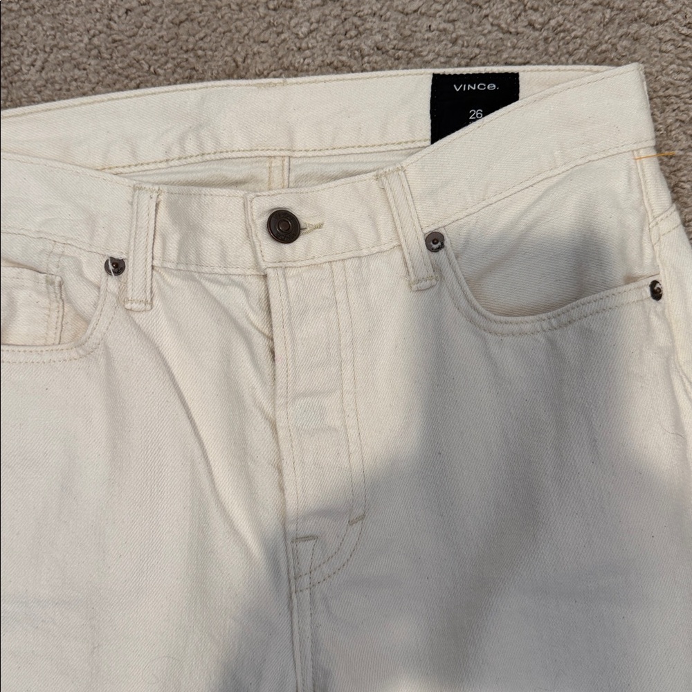 Vince Off-White Denim Jeans - Picture 2 of 7